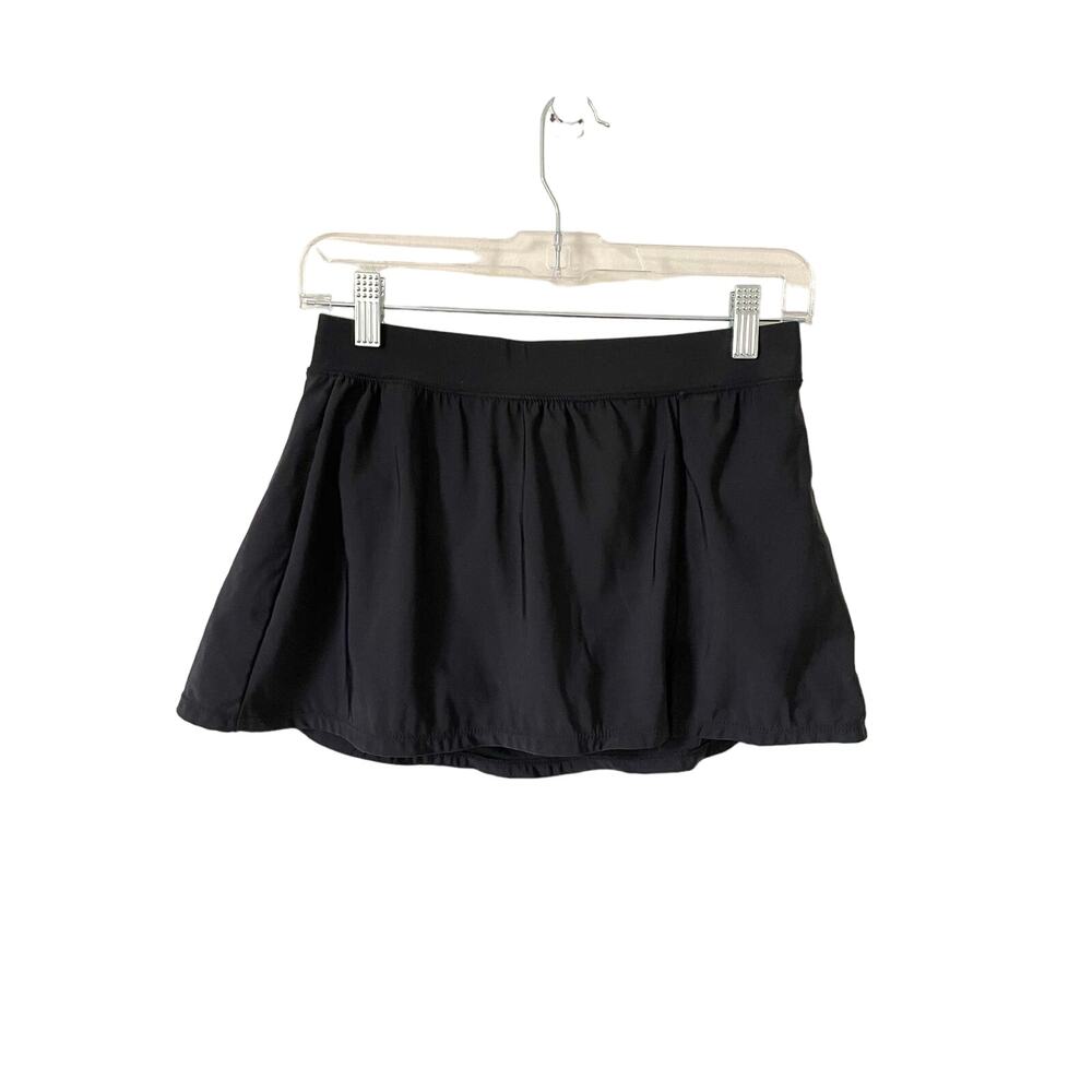Aqua Green Tummy Control Swim Skirt Black Size Medium
